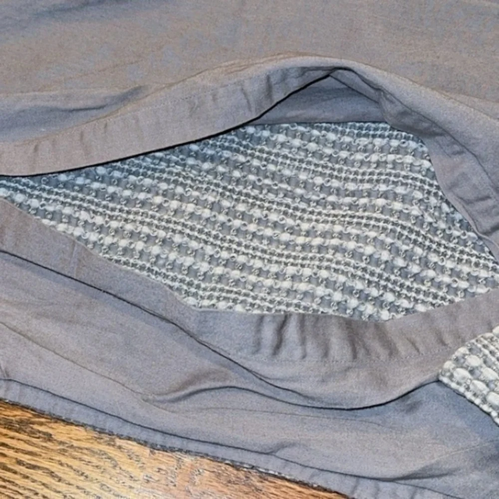 2 x Pottery Barn‎ Honeycomb Textured Grey Euro Pillow Covers 26 x 26